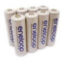 SANYO Eneloop 8 Pack AA NiMH Ready to Use Rechargeable Batteries